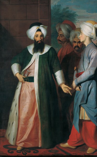 Kozbekçi Mustafa Aa e il suo seguito da George Engelhardt Schröder